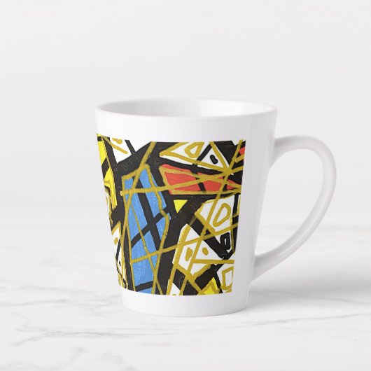 Klassieke mok 11 oz – GOLD Abstracte kunst van GGA (Rechts)