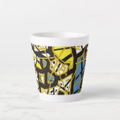 Klassieke mok 11 oz – GOLD Abstracte kunst van GGA (Voorkant)