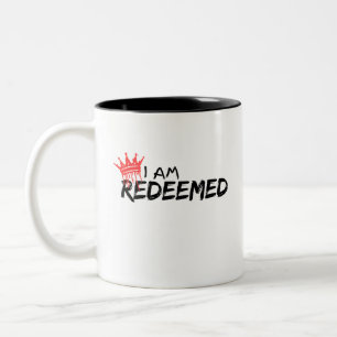 Klassieke Mok, 11 oz Ik ben Verlost Christelijke J Tweekleurige Koffiemok