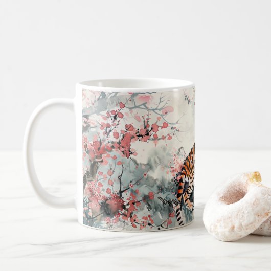 Klassieke Mok, 11 oz Koffiemok (Met donut)