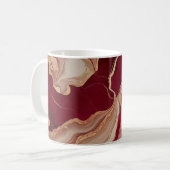 Klassieke Mok, 11 oz met rood marmeren ontwerp Koffiemok (Voorkant links)