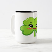 Klassieke Mok, 11 oz Tweekleurige Koffiemok (Voorkant links)