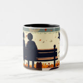 Klassieke Mok, 11 oz Tweekleurige Koffiemok (Voorkant rechts)