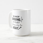 Klassieke mok 15 oz Grappig Argument (Voorkant links)