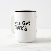 Klassieke mok, 15 oz tweekleurige koffiemok (Voorkant links)