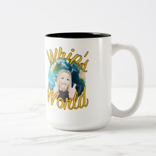 Klassieke mok, 15 oz tweekleurige koffiemok (Rechts)