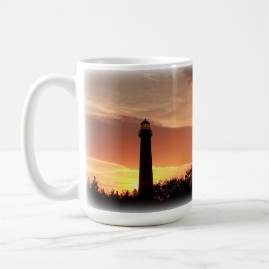 Klassieke Mok, 15oz. Cape May Lighthouse, N.J. Koffiemok (Links)