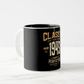 Klassieke Mok 1945 78th Birthday Two-Tone Coffee (Voorkant links)