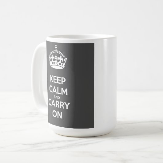 Klassieke Mok, 325 ml KoffieMok (Voorkant links)