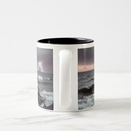 Klassieke mok, 330 ml tweekleurige koffiemok (Handvat)