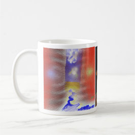 Klassieke mok, 350 ml moderne kunst koffiemok