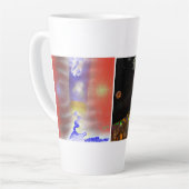 Klassieke mok, 350 ml moderne kunst latte mok (Linkerhoek)