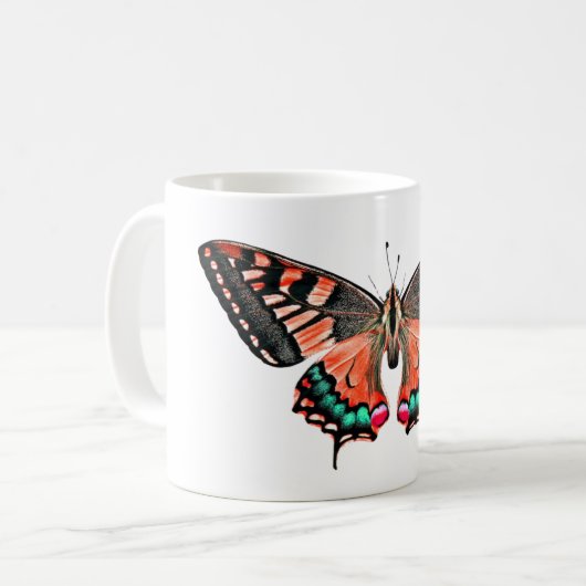 Klassieke Mok Butterfly (Voorkant links)