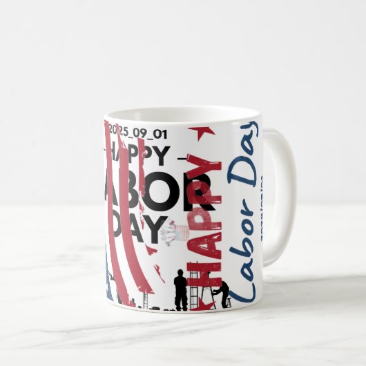 Klassieke Mok DAG VAN DE ARBEID (Voorkant rechts)