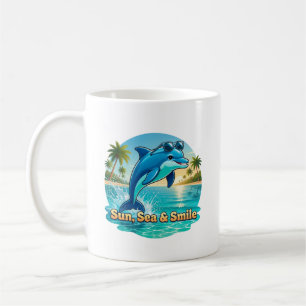 Klassieke mok Dauphin Tropical – Sun, Sea & Smile