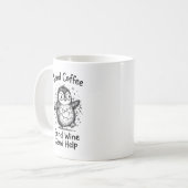 Klassieke mok Grumpy Penguin koffieliefhebber (Voorkant links)