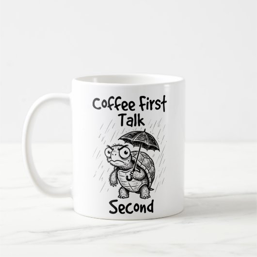Klassieke mok Grumpy Turtle koffieliefhebbers (Links)