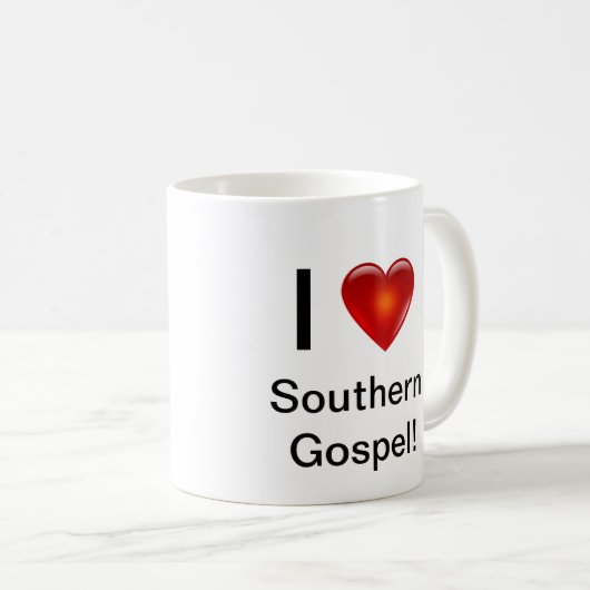 Klassieke Mok "I Love Southern Gospel" (Voorkant rechts)