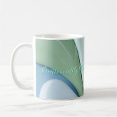 Klassieke mok in stijlvol abstract grafisch ontwer (Links)