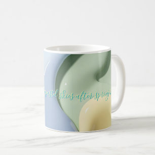 Klassieke mok in stijlvol abstract grafisch ontwer