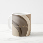 Klassieke mok in stijlvolle abstracte vormgeving (Voorkant links)