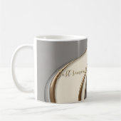 Klassieke mok in stijlvolle abstracte vormgeving (Links)