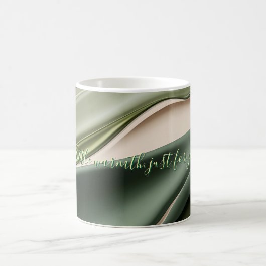 Klassieke mok in stijlvolle abstracte vormgeving (Center)