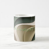 Klassieke mok in stijlvolle abstracte vormgeving (Center)