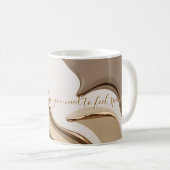 Klassieke mok in stijlvolle abstracte vormgeving (Voorkant rechts)