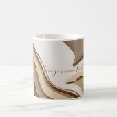 Klassieke mok in stijlvolle abstracte vormgeving (Center)