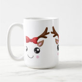 Klassieke Mok kerst met rendieren (Links)