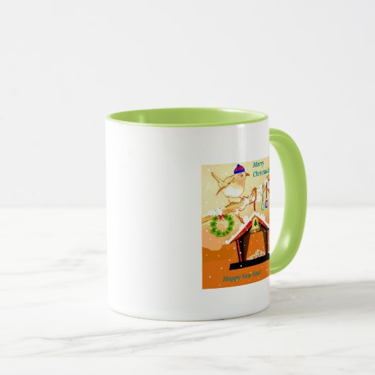 Klassieke Mok - Kerstvogelvoeder (Voorkant rechts)