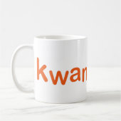 Klassieke Mok - Kwanzoo Logo op wit (Links)