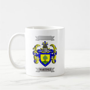 Klassieke mok Martinez familienaam en wapenschild