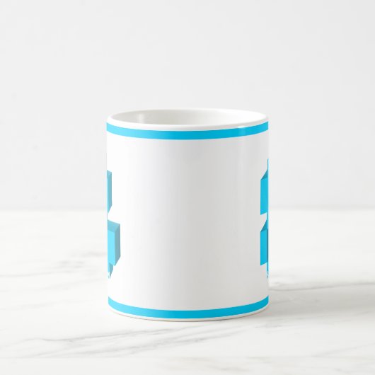 Klassieke Mok met 8 bits (Center)