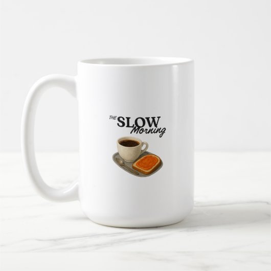 Klassieke mok met afdruk de Slow Morning (Links)
