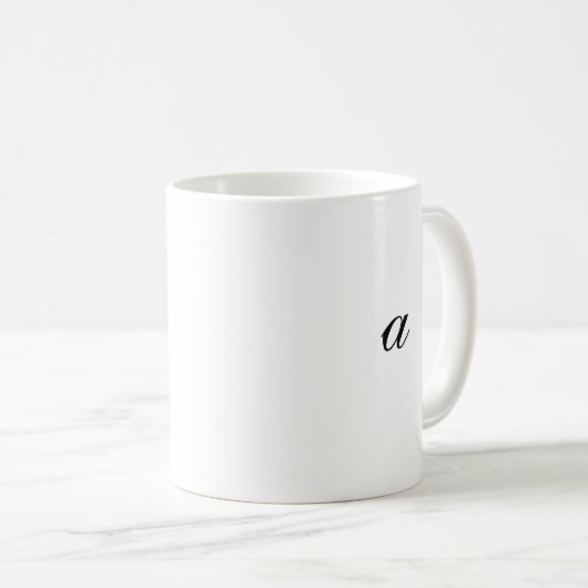 Klassieke mok met de letter "A" , 11 oz (Voorkant rechts)