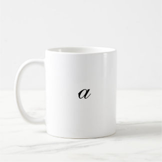 Klassieke mok met de letter "A" , 11 oz