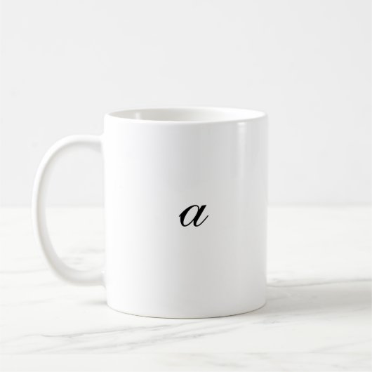 Klassieke mok met de letter "A" , 11 oz (Links)