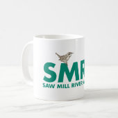 Klassieke Mok met de Logo van Saw Mill de Audubon (Voorkant links)