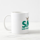 Klassieke Mok met de Logo van Saw Mill de Audubon (Links)