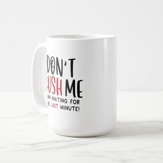 Klassieke mok met grappig logo (Voorkant links)