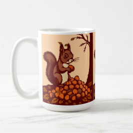 🐿️ Klassieke mok met herfsteekhoorn