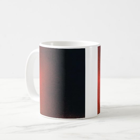 Klassieke Mok met rood-zwart design (Voorkant links)