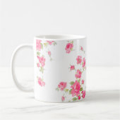Klassieke Mok met roze rozen (Links)