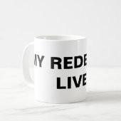 Klassieke Mok "Mijn dominee leeft" (Voorkant links)