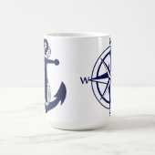 Klassieke Mok - Nautisch anker met Robe & Compass (Center)