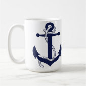 Klassieke Mok - Nautisch anker met Robe & Compass (Links)