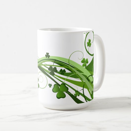 Klassieke Mok-St. Patrick's Day Koffiemok (Voorkant rechts)