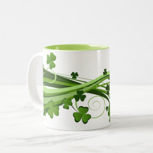Klassieke Mok-St. Patrick's Day Tweekleurige Koffiemok